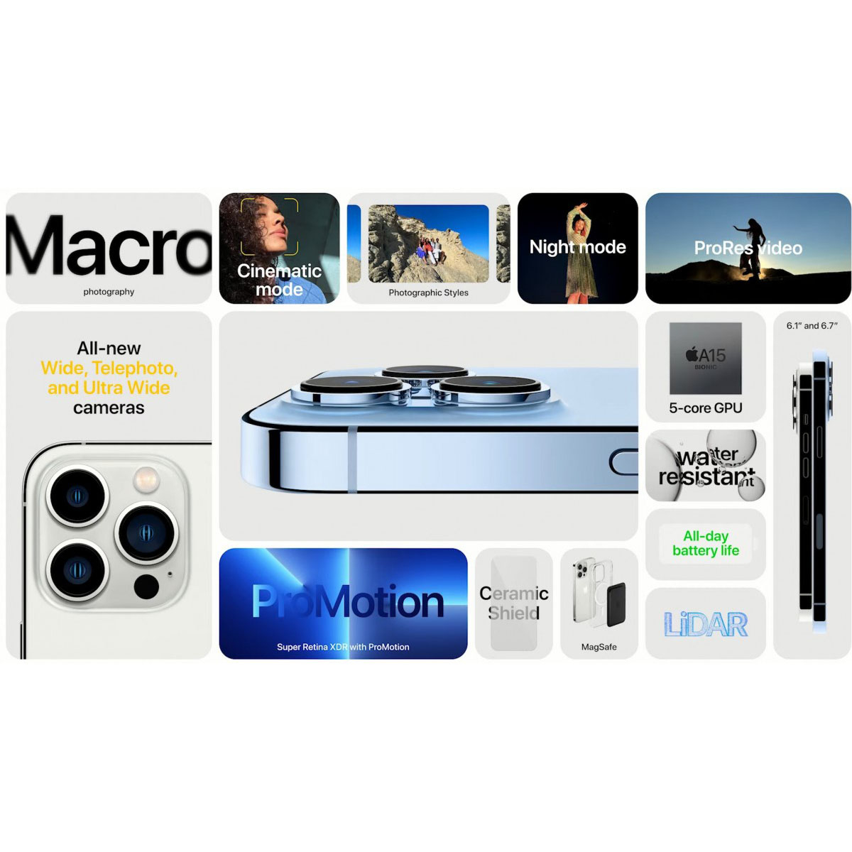 گوشی موبایل اپل مدل iPhone 13 Pro Max JP تک سیم‌ کارت ظرفیت 128 گیگابایت و رم 6 گیگابایت - نات اکتیو