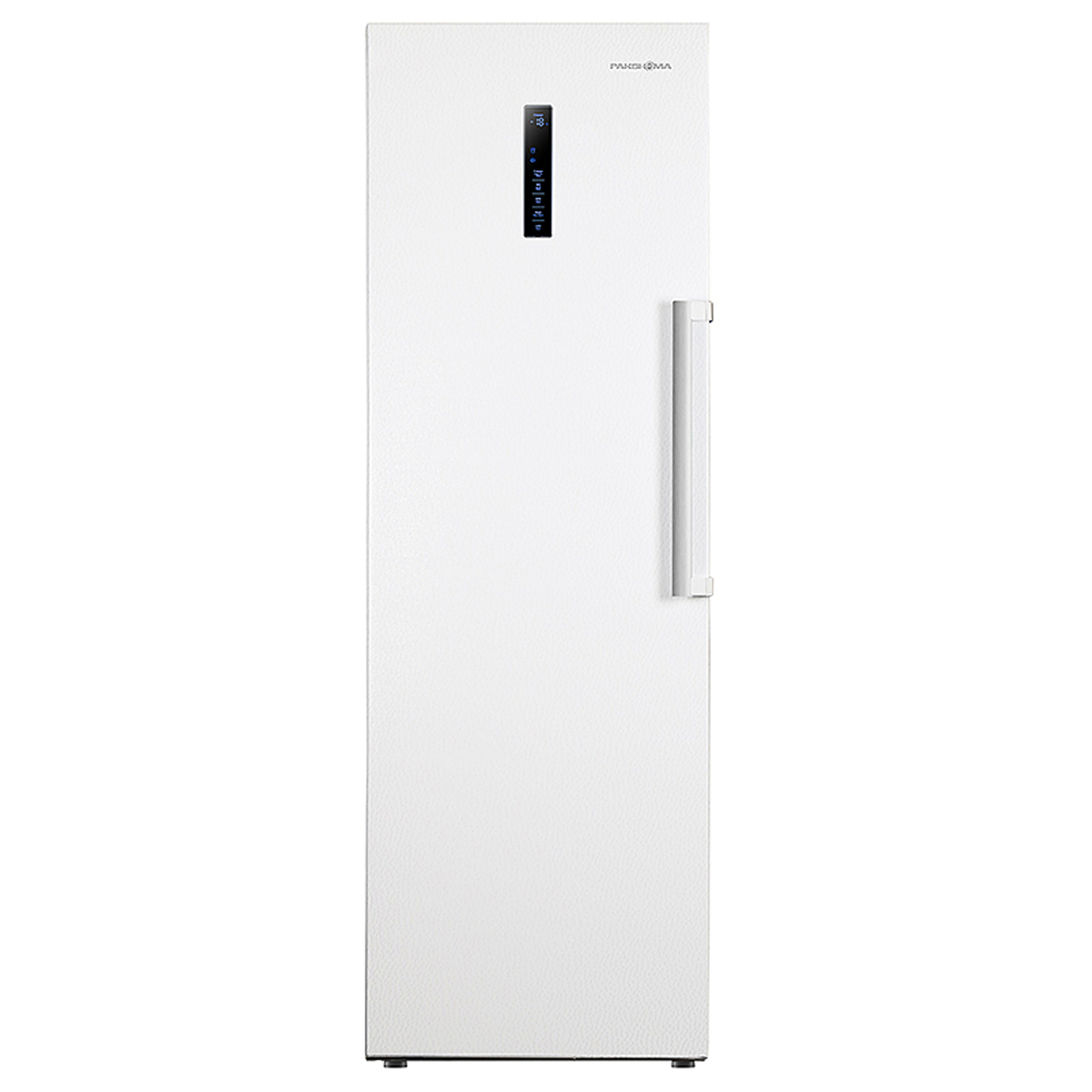 یخچال و فریزر دوقلو 40 فوت پاکشوما مدل RTRA-RTFA۹۰۱iW (N۲)، دارای نمایشگر و بدون برفک، با ارتفاع 187، پهنای 118 و عمق 73 سانتیمتر، میزان مصرف انرژی A+، دارای 5 طبقه در یخچال و 4 کشو در فریزر، دارای سیستم نوفراست
