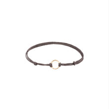 دستبند طلا 18 عیار مردانه گالری شیدا مجد مدل حلقه تراش نخی لمه