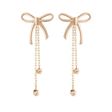 گوشواره میخی طلا 18 عیار زنانه گالری شیدا مجد مدل پاپیون البرنارد