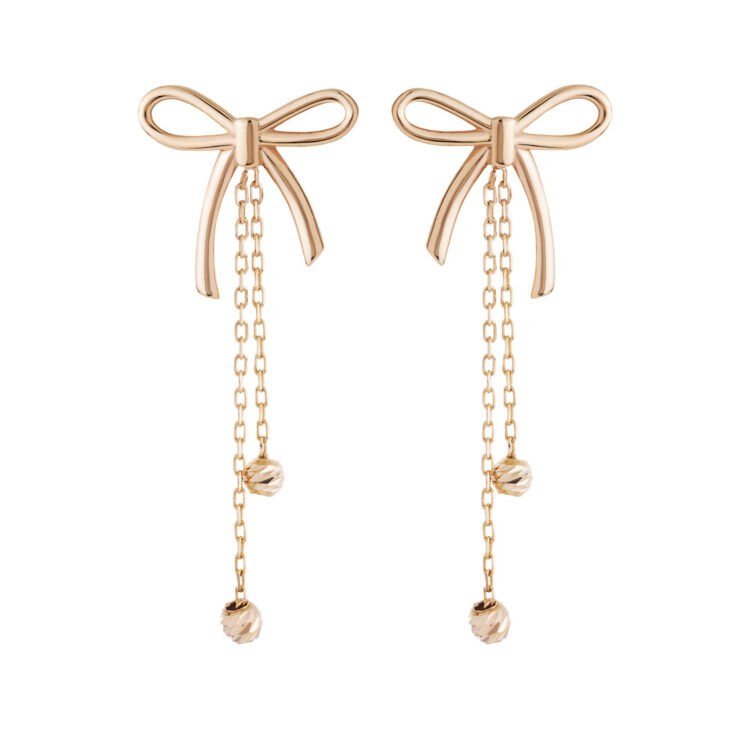 گوشواره میخی طلا 18 عیار زنانه گالری شیدا مجد مدل پاپیون البرنارد