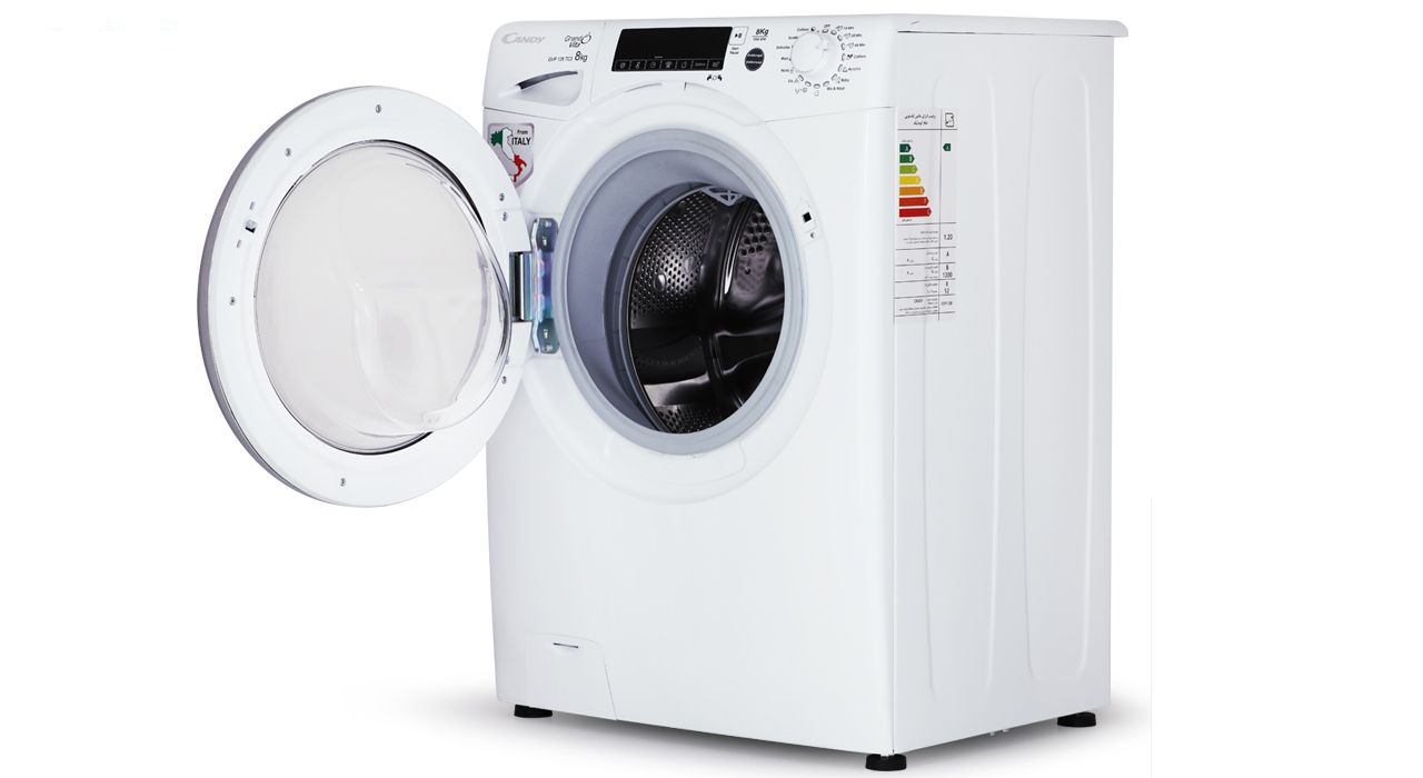 ماشین لباسشویی کندی مدل GVP-128 با ظرفیت 8 کیلوگرم