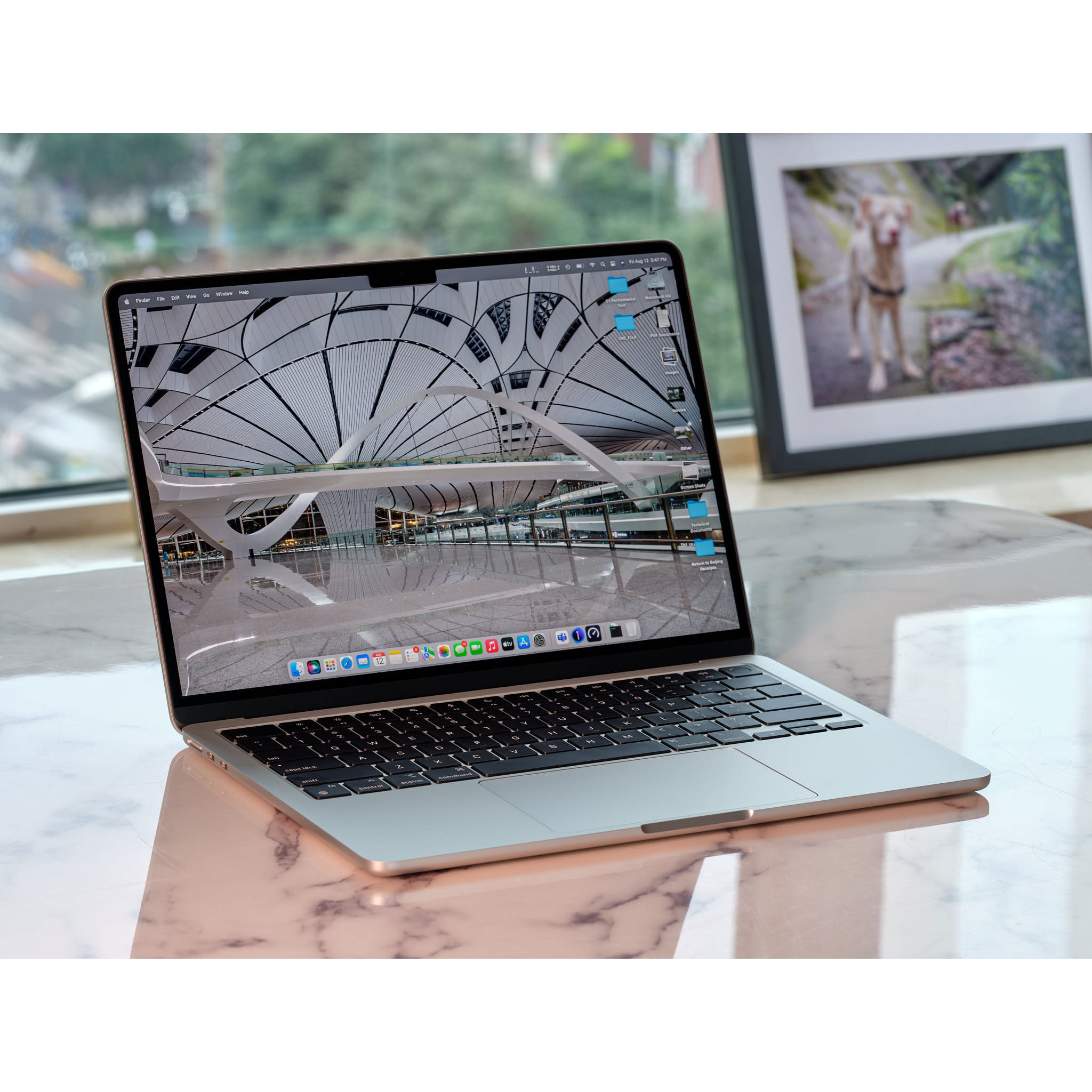 لپ تاپ 13.6 اینچی اپل مدل MacBook Air MC7W4 2022 LLA-M2-16GB RAM-256GB SSD