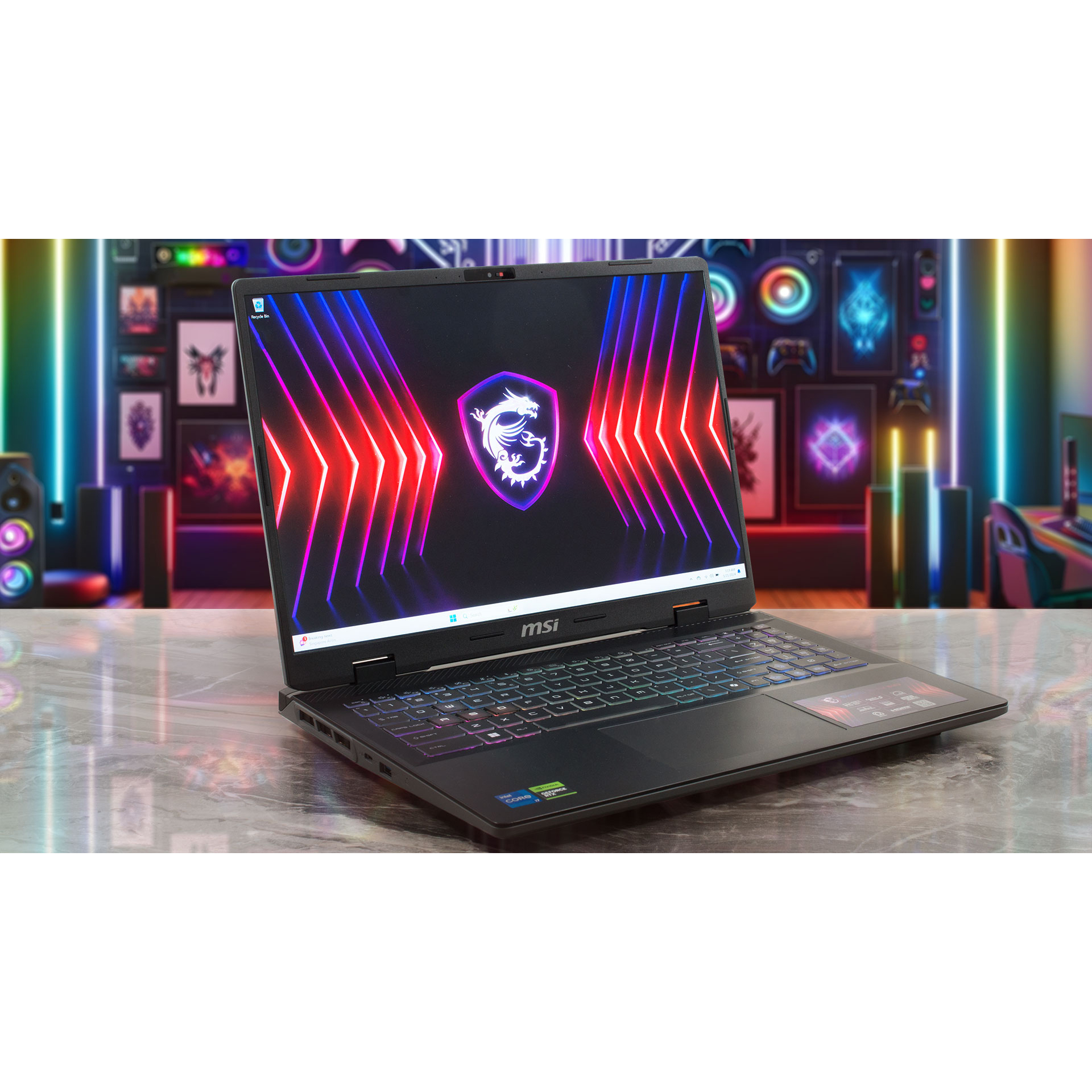 لپ تاپ 16 اینچی ام اس آی مدل Sword 16 HX B14VGKG-i7 14700HX-16GB DDR5-1TB SSD-RTX4070-QHD