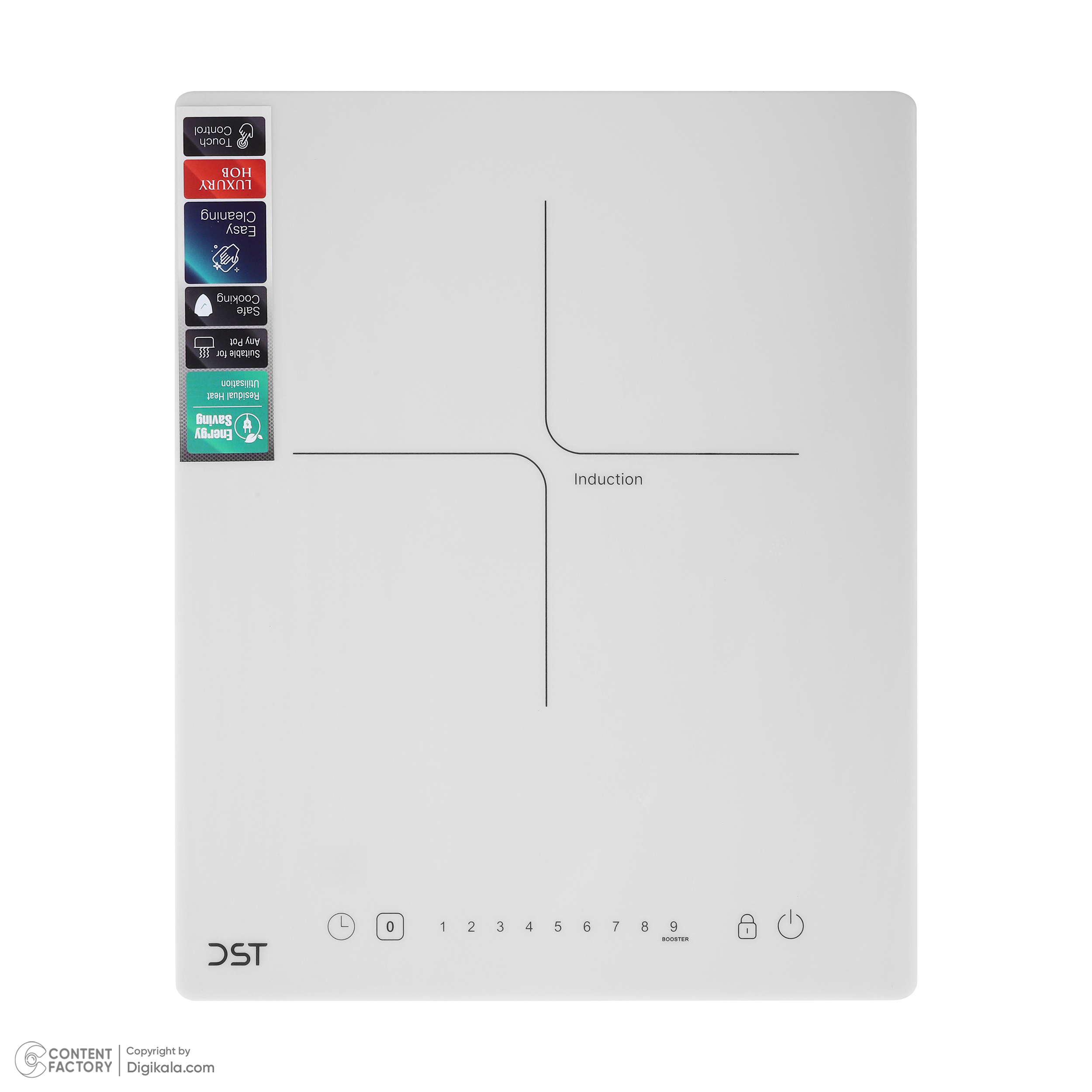 اجاق گاز برقی تک شعله دی اس تی مدل I1-01