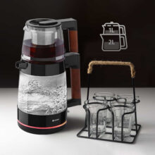 چای ساز روی هم اسنوا مدل  STM-GS1650BK
