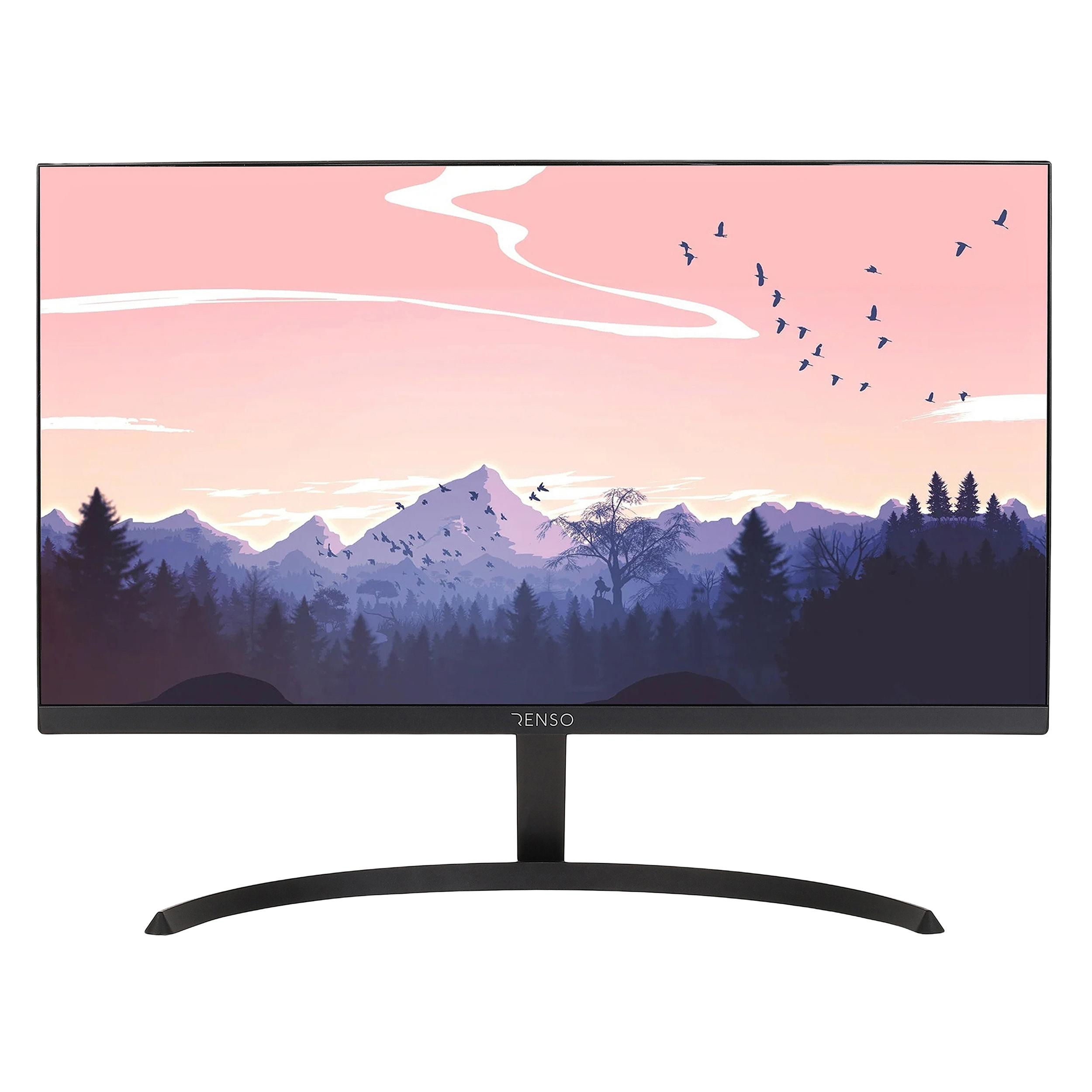 مانیتور رنسو مدل RM-22PRIME سایز 22 اینچ، رزولوشن Full HD، پنل IPS، نرخ بروزرسانی تصویر 100 هرتز، نسبت تصویر 16:9، یک پورت HDMI و یک پورت VGA به همراه ماوس