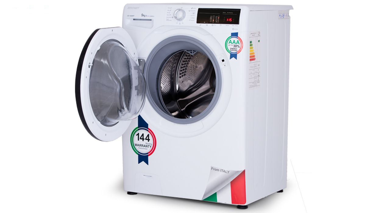 ماشین لباسشویی زیرووات مدل OZ-1393 ظرفیت 9 کیلوگرم