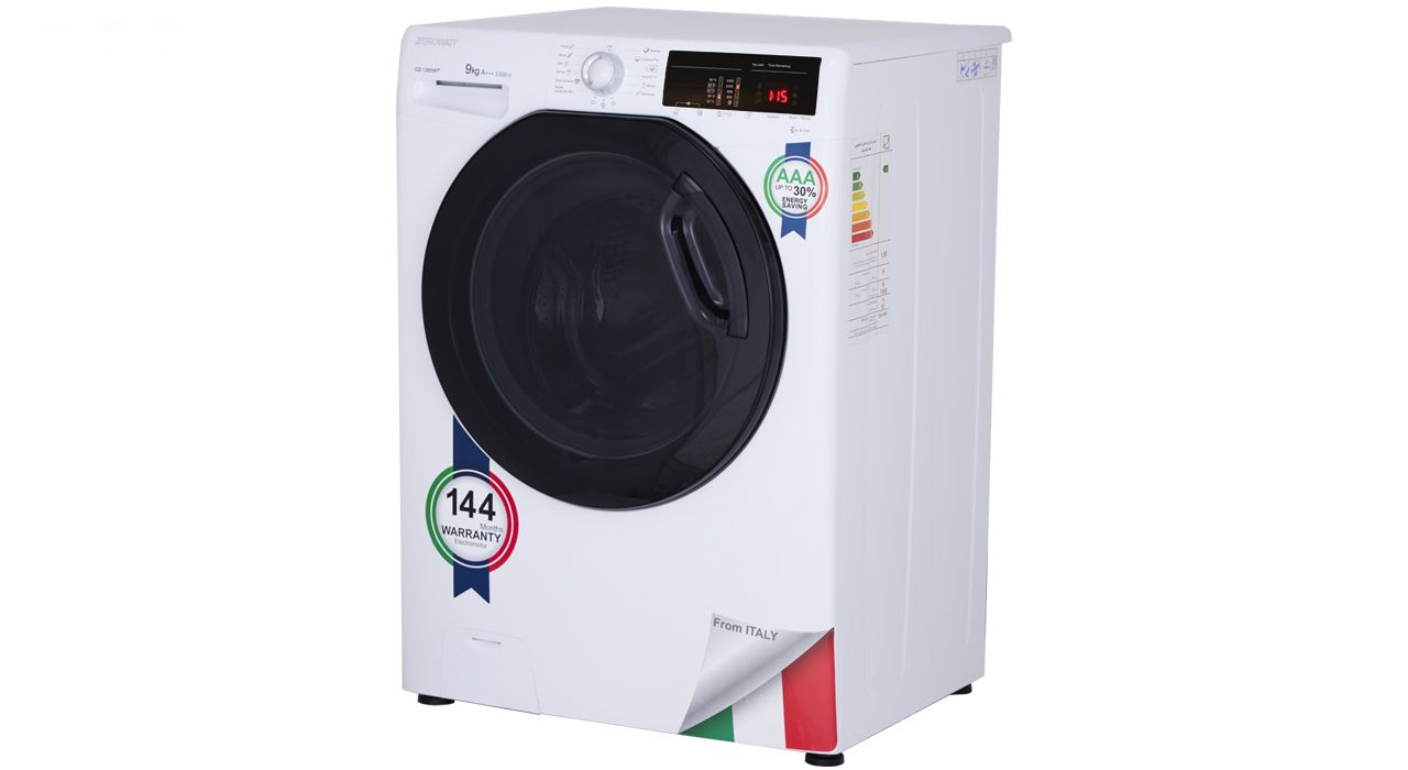ماشین لباسشویی زیرووات مدل OZ-1393 ظرفیت 9 کیلوگرم