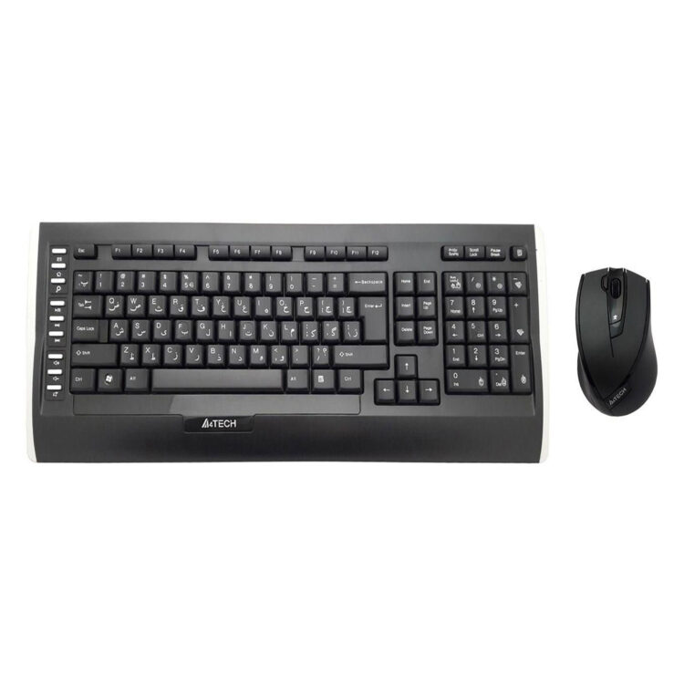 کیبورد و ماوس بی سیم ای فورتک مدل 9300F