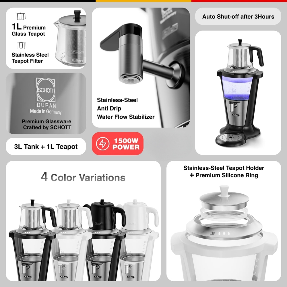 چای ساز روی هم فلر مدل TS 380