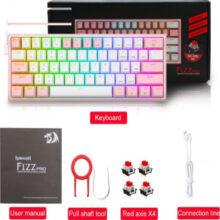 کیبورد مخصوص بازی ردراگون مدل K616 FIZZ PRO RGB