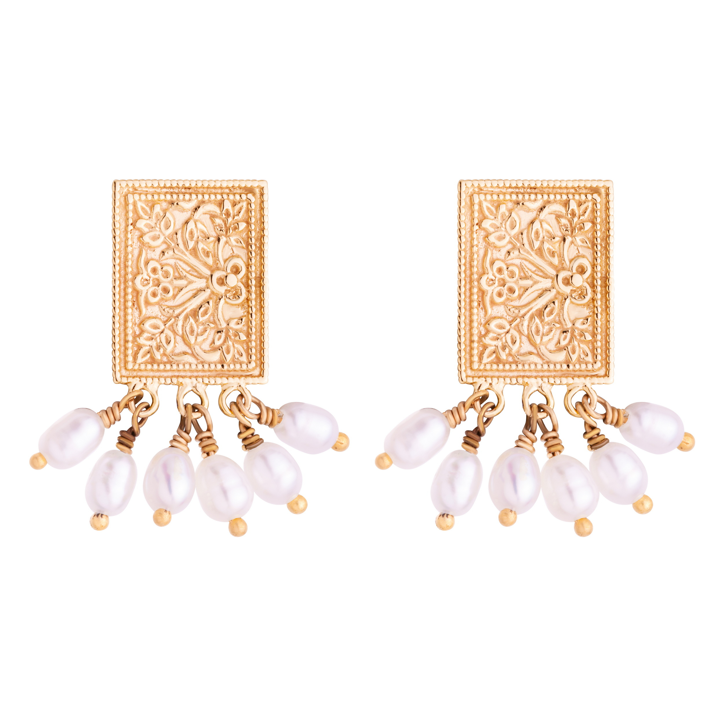 گوشواره میخی طلا 18 عیار زنانه گالری شیدا مجد مدل فرنگیس