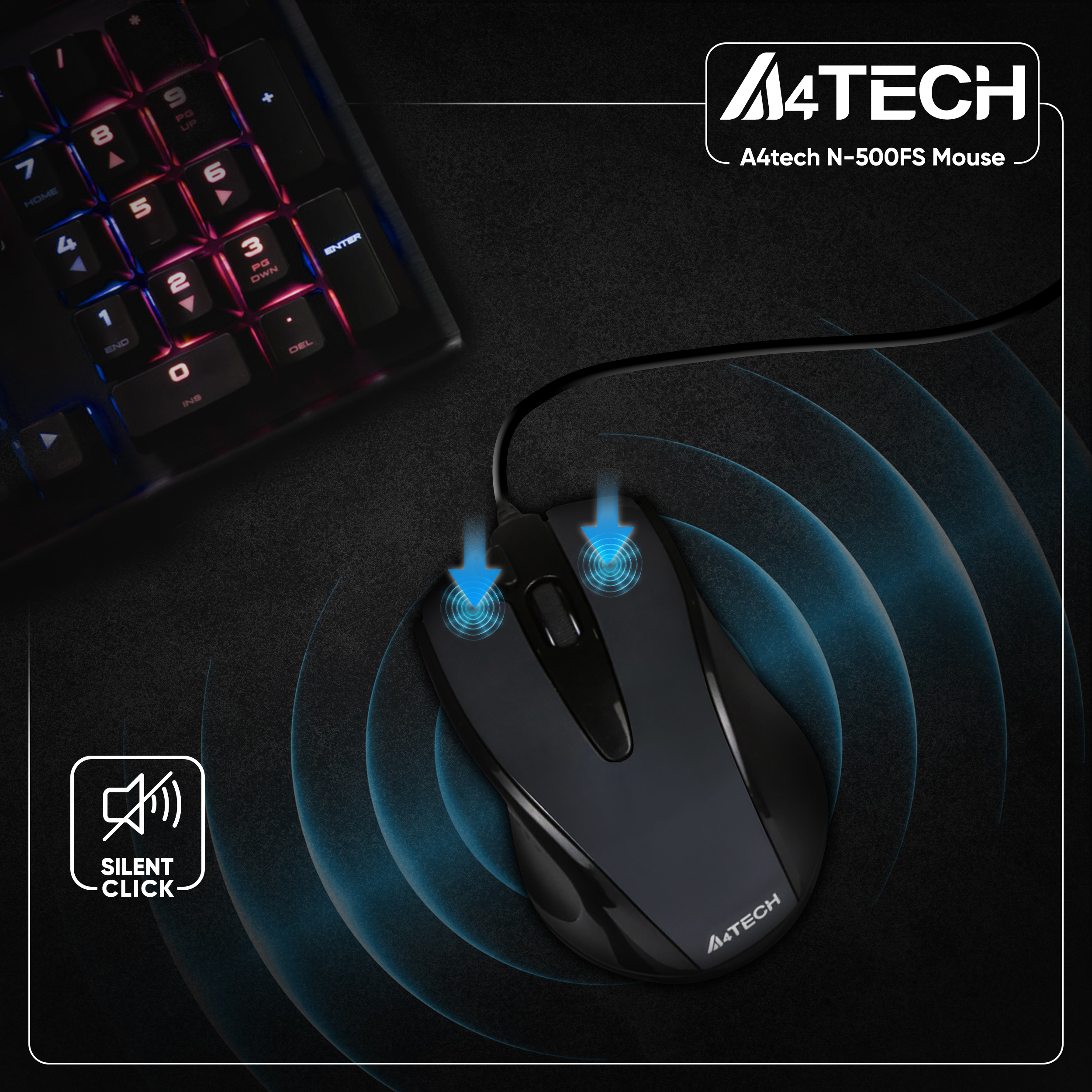 ماوس ای فورتک مدل N-500FS