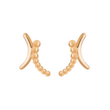 گوشواره میخی طلا 18 عیار زنانه گالری شیدا مجد مدل ضربدری گوارسه