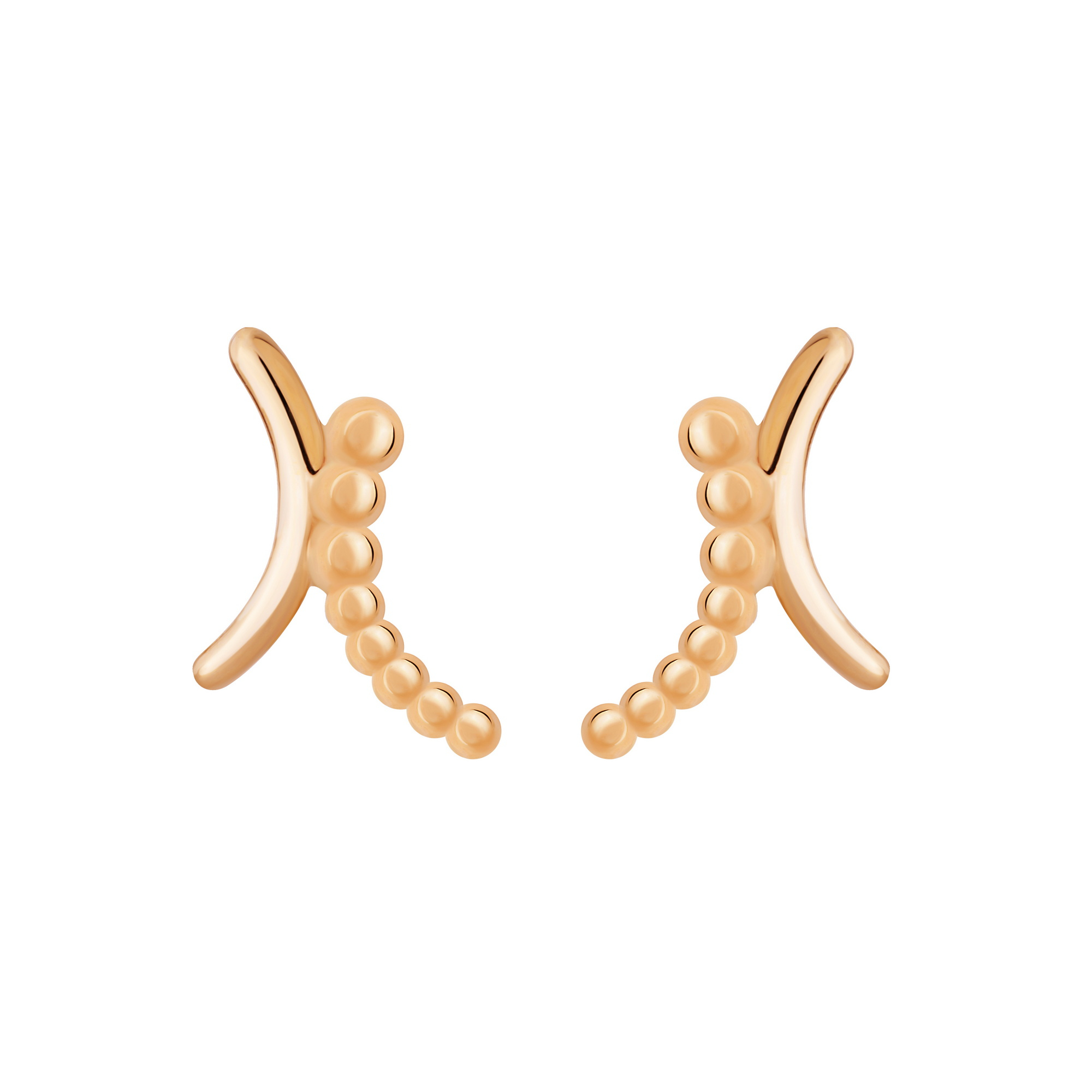 گوشواره میخی طلا 18 عیار زنانه گالری شیدا مجد مدل ضربدری گوارسه