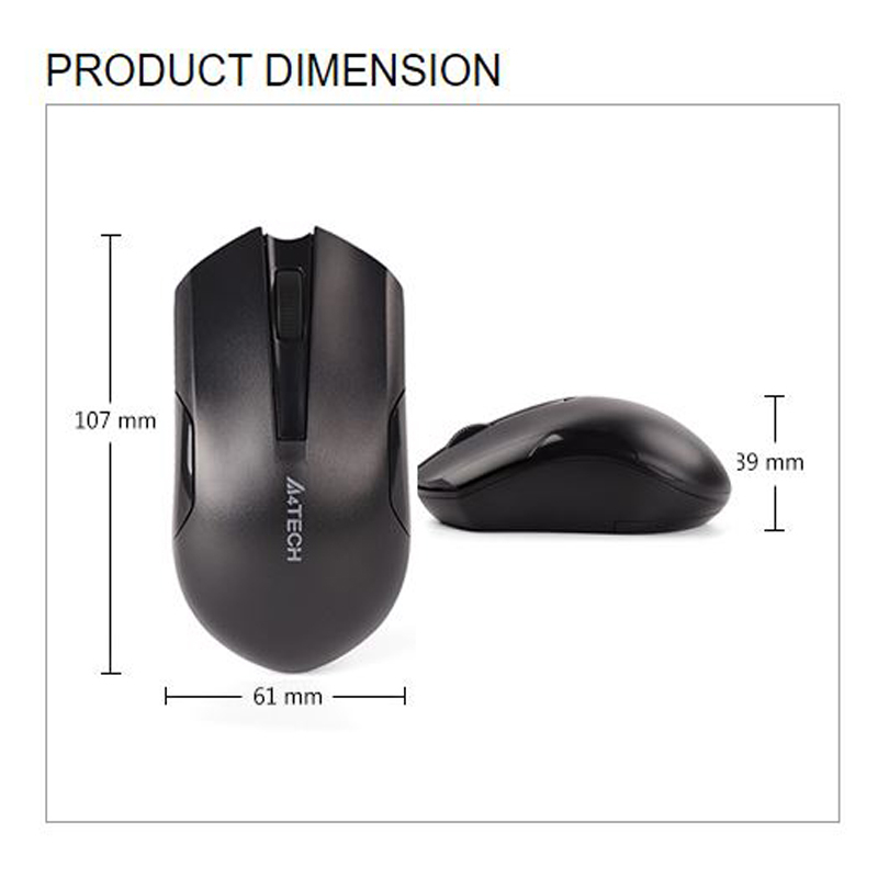 ماوس بی سیم ای فورتک مدل G_3_2OO_N_VTRACK