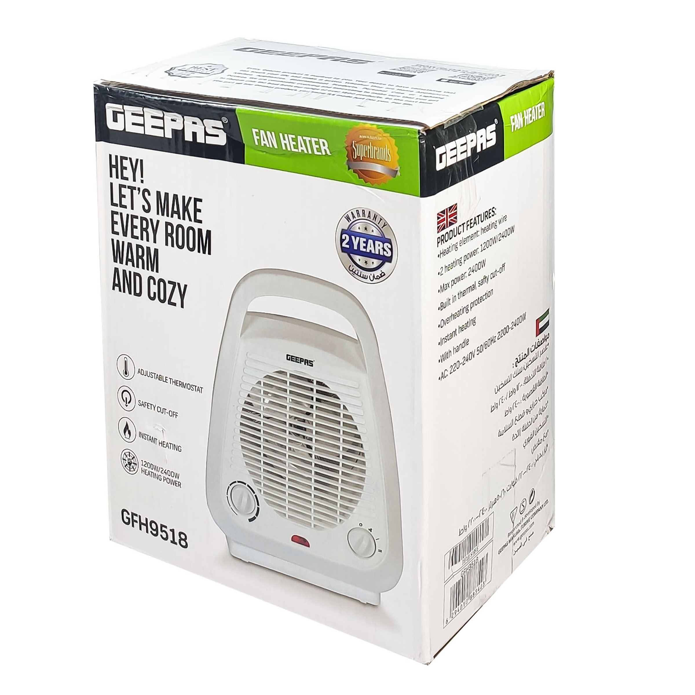 فن هیتر جی پاس مدل GFH9518