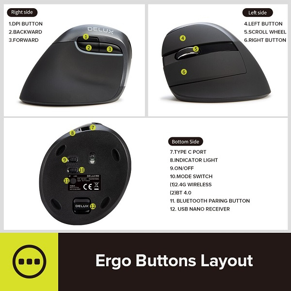 ماوس بی سیم دیلاکس مدل  M618Z