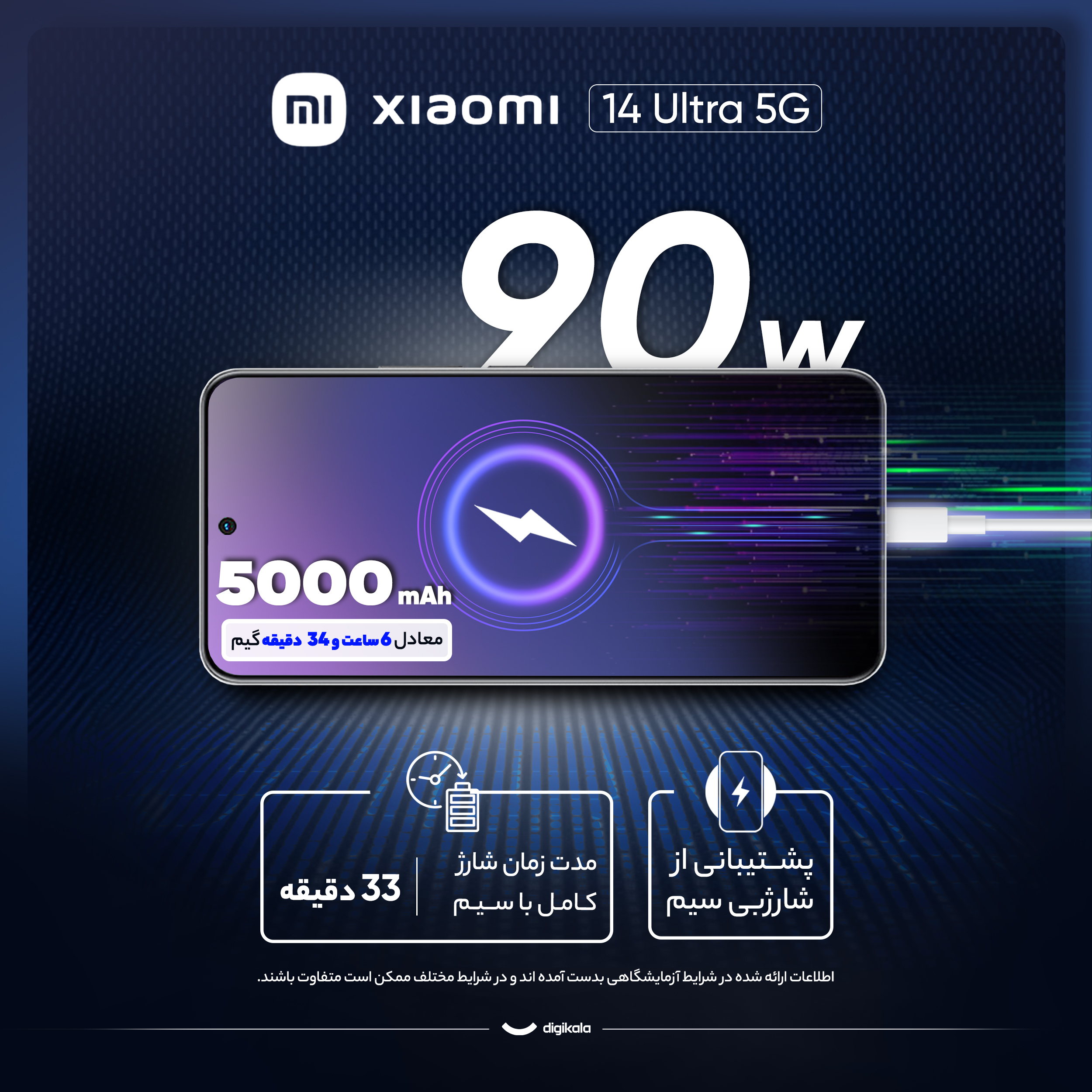گوشی موبایل شیائومی مدل 14 Ultra 5G دو سیم کارت ظرفیت 512 گیگابایت و رم 16 گیگابایت - پک گلوبال