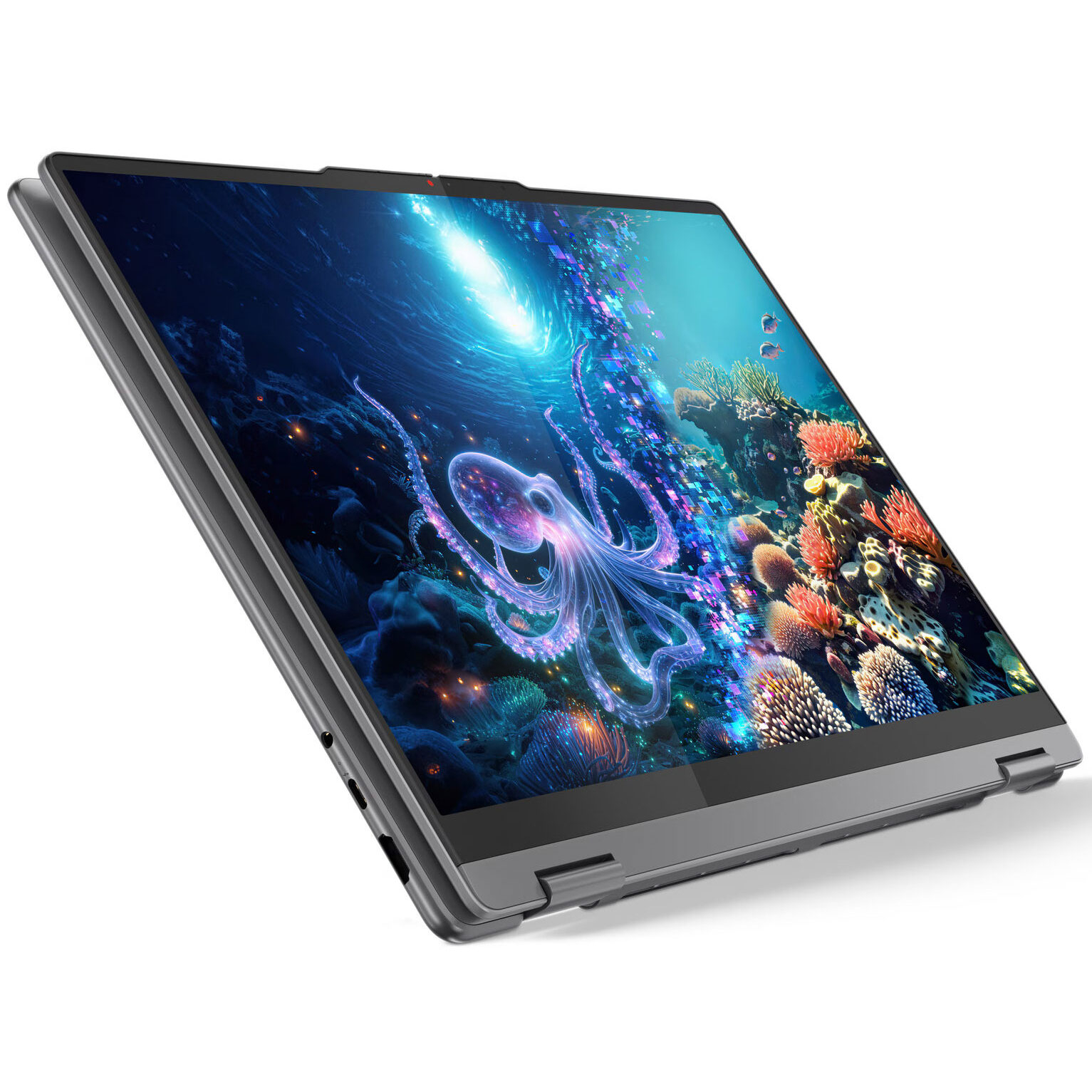 لپ تاپ 16 اینچی لنوو مدل Yoga 7 2-in-1 16ILL10-Core Ultra 5 226V-16GB LPDDR5x 8533MHz-512GB SSD-Touch