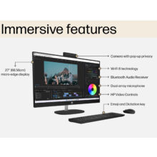 کامپیوتر همه کاره 27 اینچ اچ‌ پی مدل 27 CR0155nh-i7 1355U 16GB 1SSD IrisXe Touch