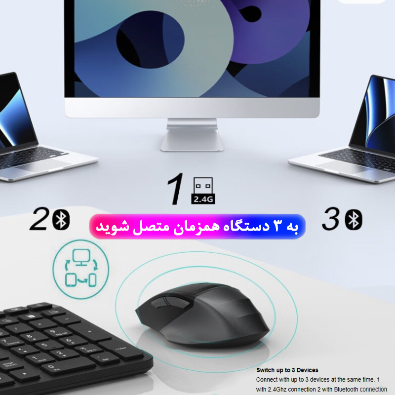 ماوس بی سیم ای فورتک مدل FSTYLER_FB_45CS_AIR2_SILENT