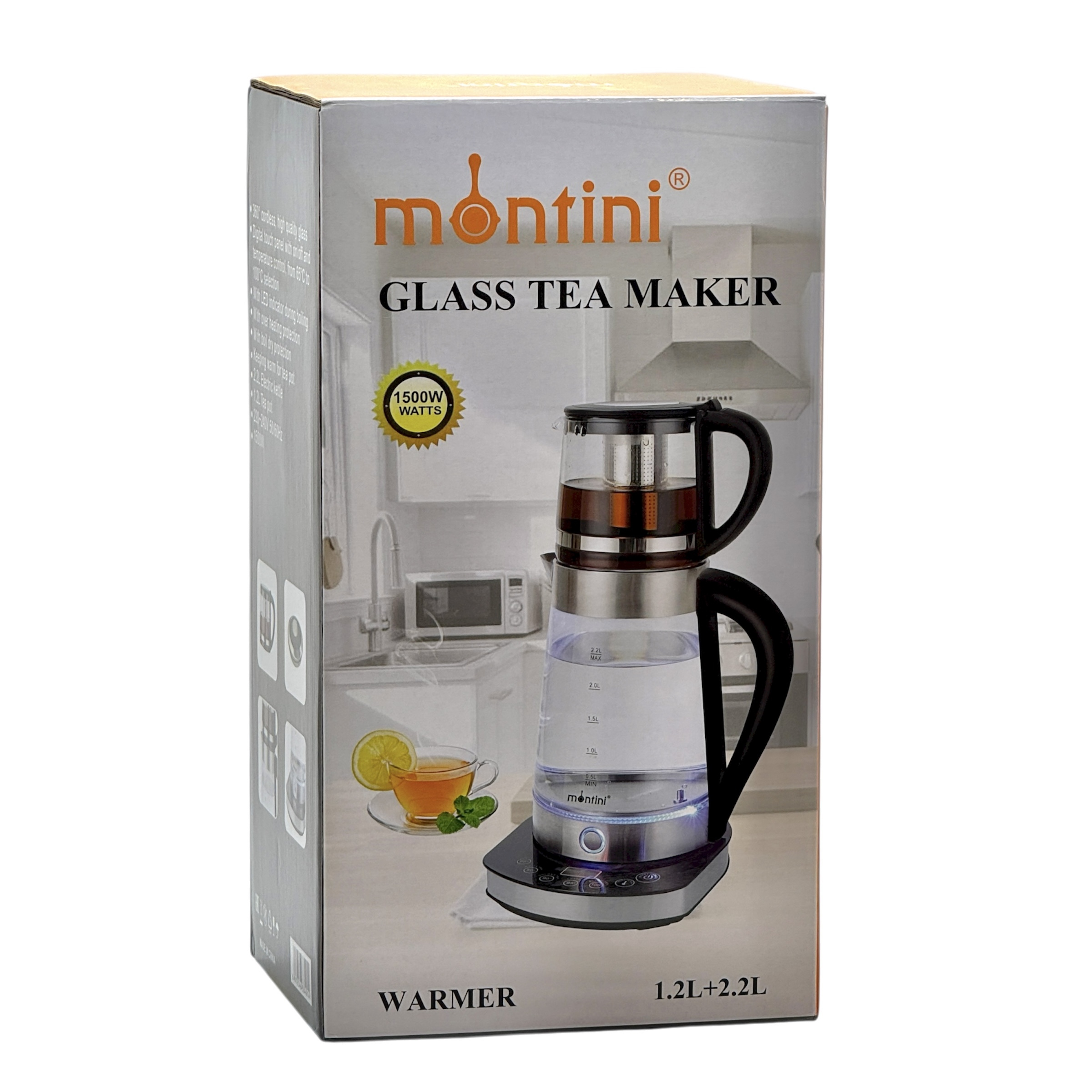 چای ساز روی هم مونتینی مدل WARMER