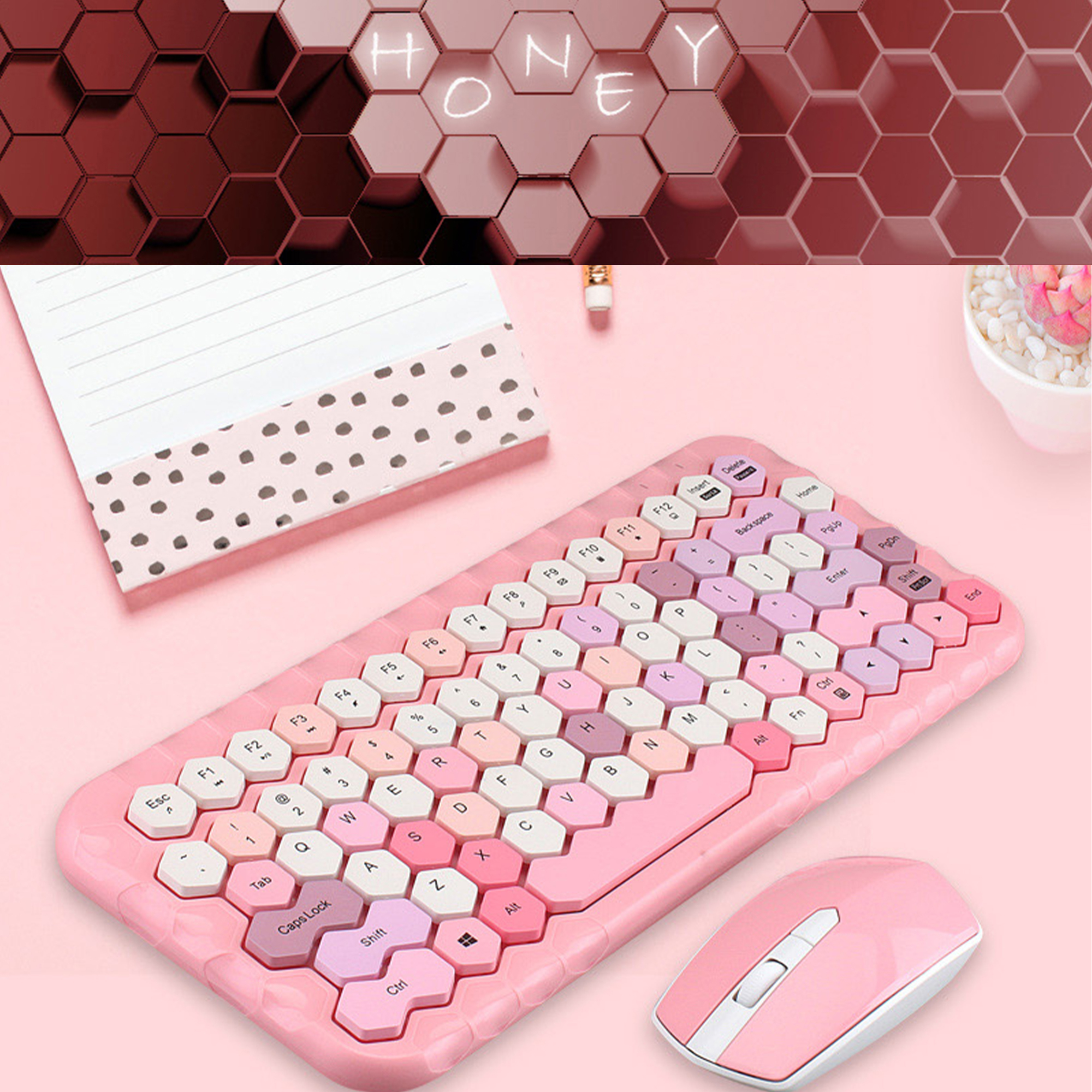کیبورد و موس بی سیم مافی مدل Honey