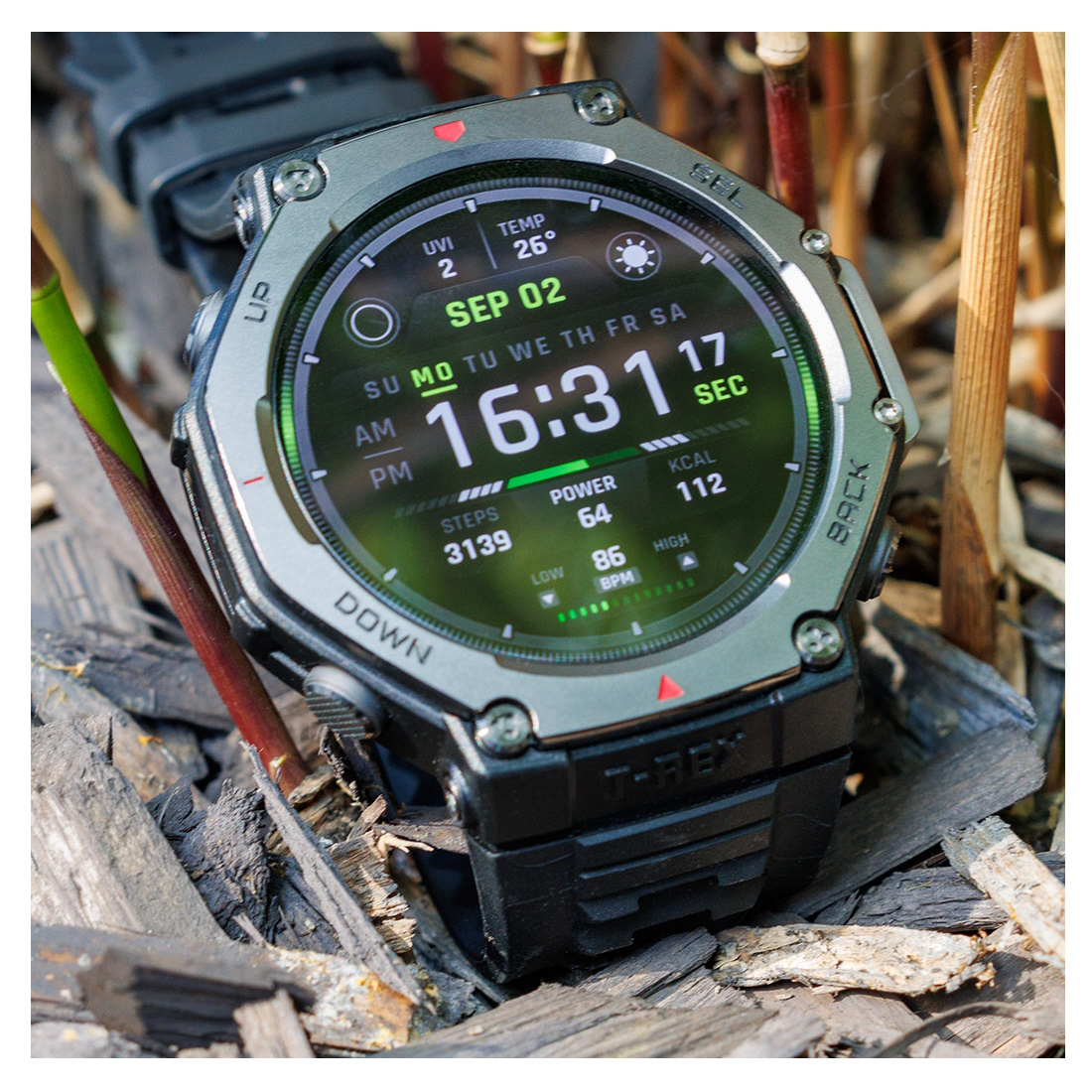 ساعت هوشمند امیزفیت مدل NS SOUND REX NATURAL 3