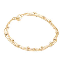 دستبند طلا عیار 18 زنانه گالری شیدا مجد مدل پنی و البرنارد