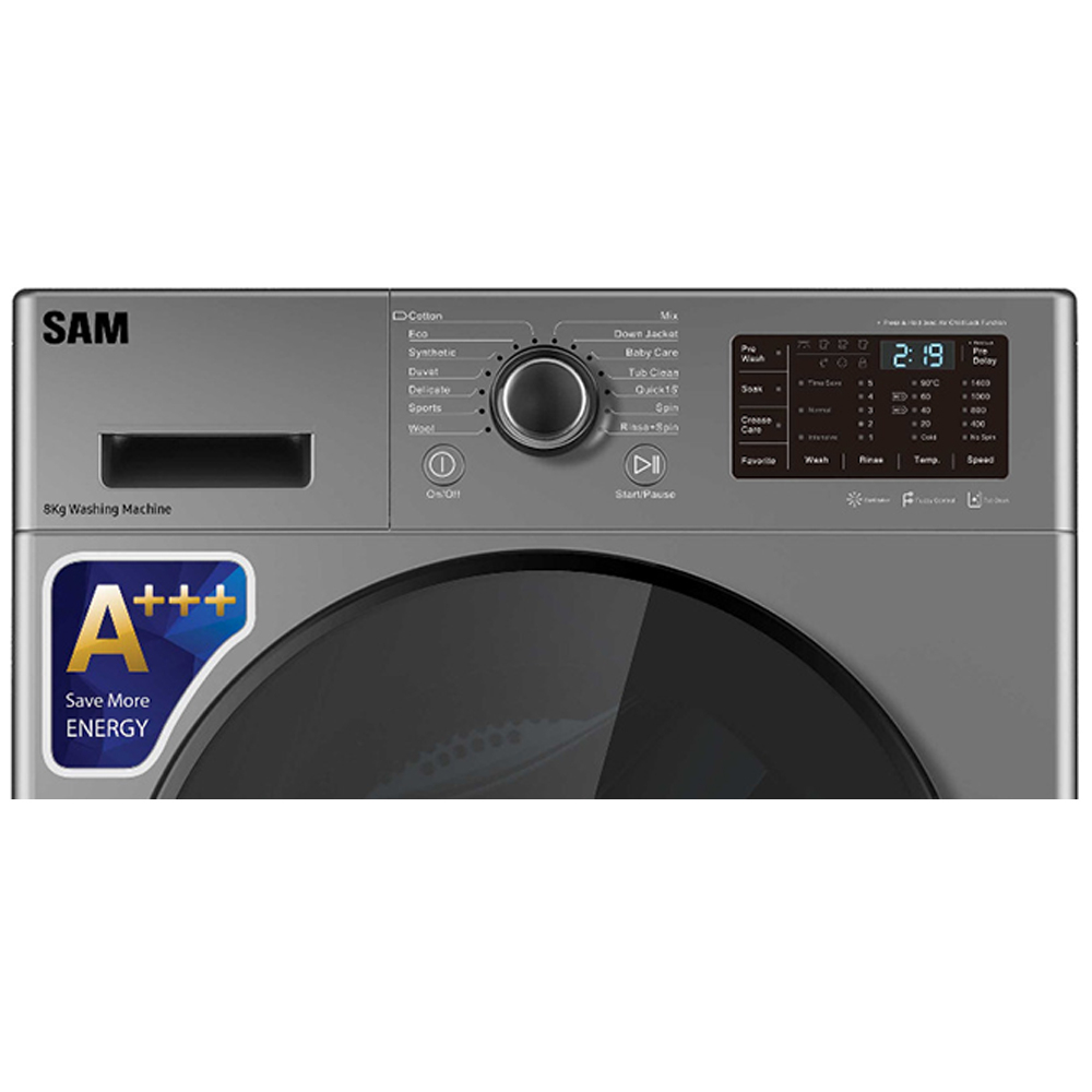ماشین لباسشویی 9 کیلوگرم اتوماتیک سام مدل BL-P1465/I