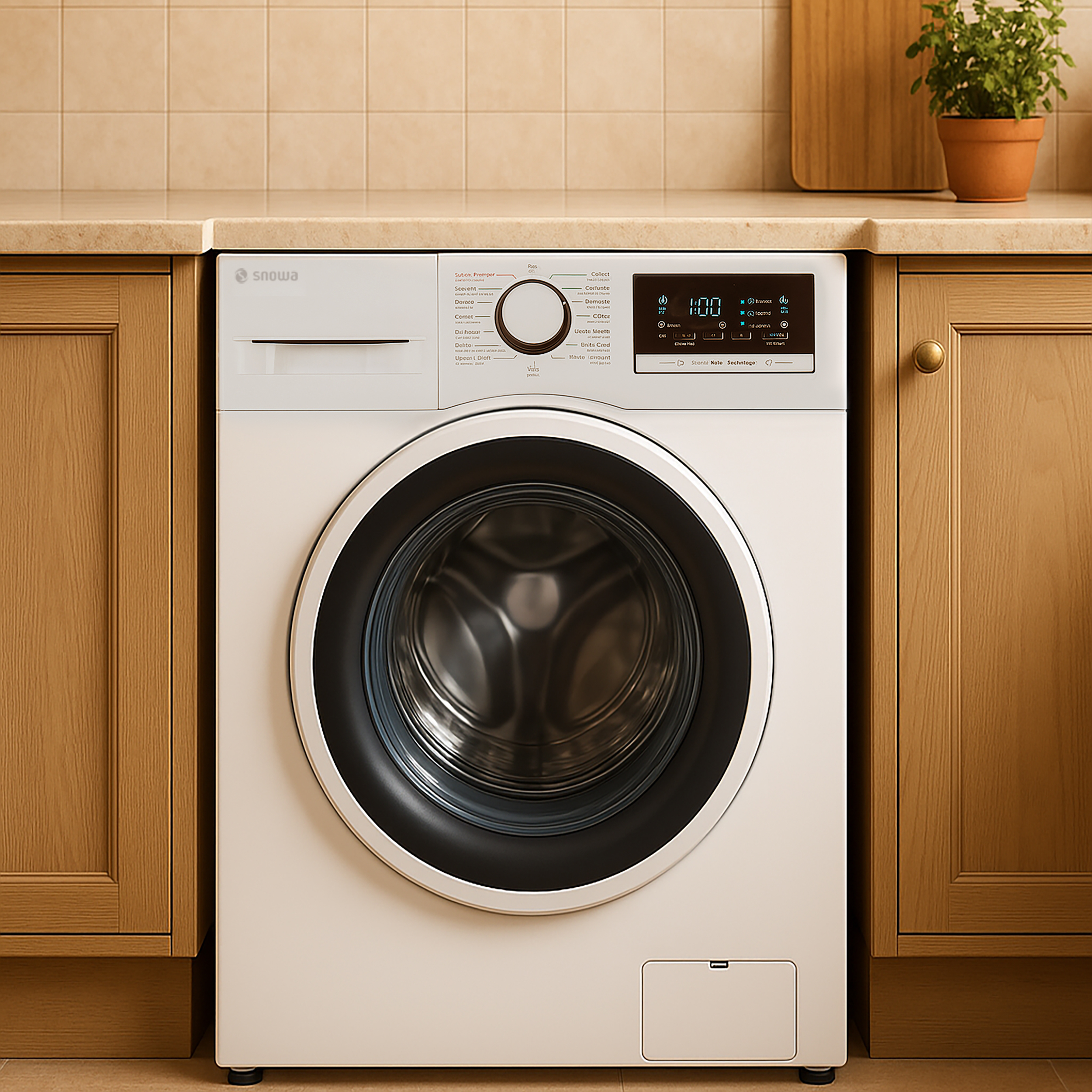 ماشین لباسشویی 8 کیلوگرم اتوماتیک اسنوا مدل SWM-A81W