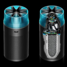 دستگاه تصفیه کننده هوا خانگی ۲مرحله ای دایسون مدل HushJet Compact HJ10