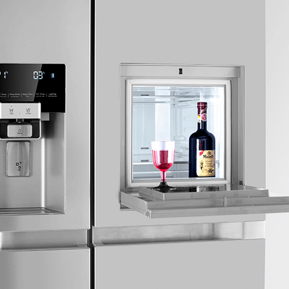 یخچال و فریزر ساید بای ساید 35 فوت دوو مدل DS-3730MW