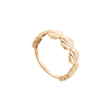 انگشتر طلا 18 عیار زنانه گالری شیدا مجد مدل چندصدف سایز 58