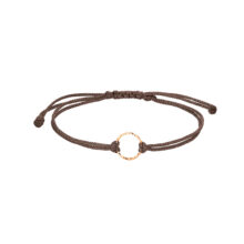 دستبند بند و طلا 18 عیار زنانه گالری شیدا مجد مدل حلقه تراش