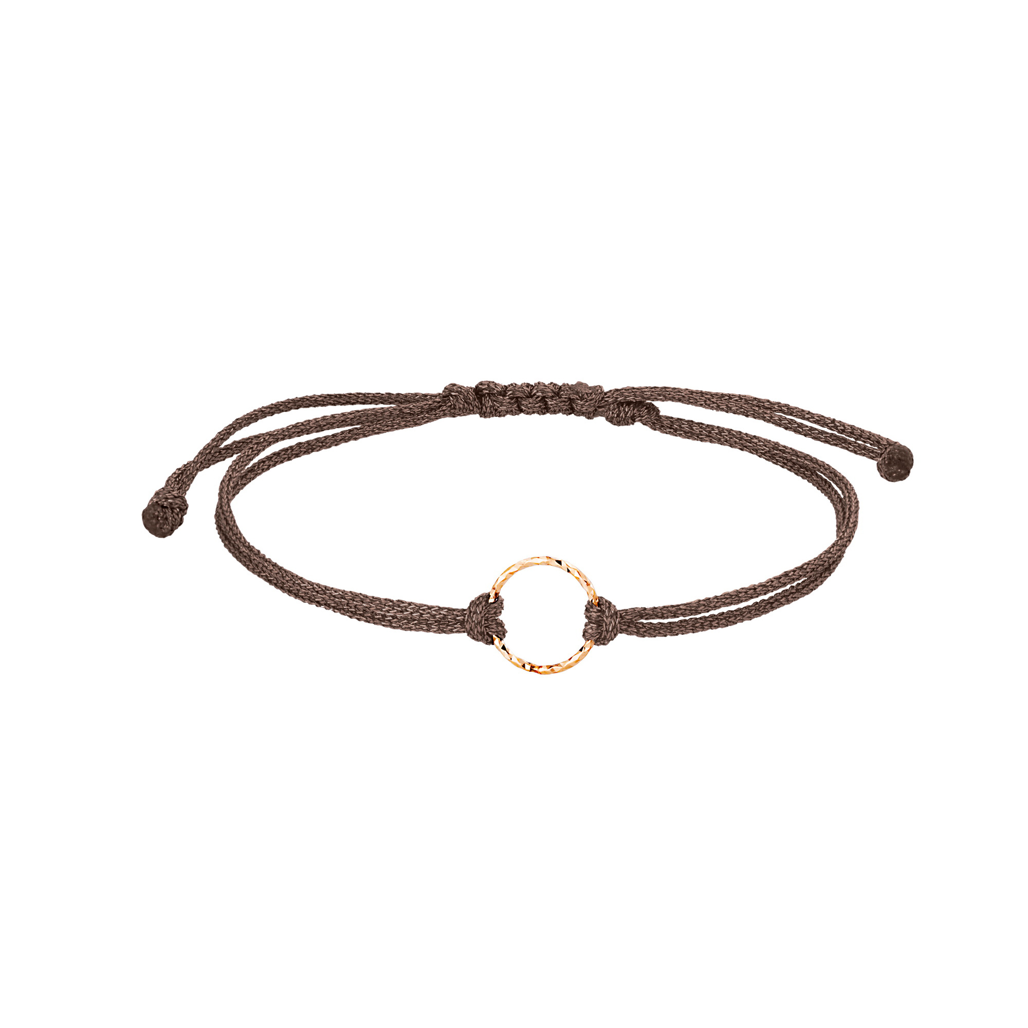 دستبند بند و طلا 18 عیار زنانه گالری شیدا مجد مدل حلقه تراش