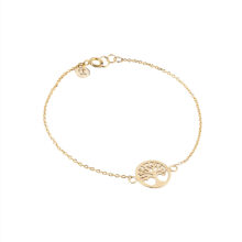 دستبند طلا 18 عیار زنانه گالری شیدا مجد مدل درخت زنجیری