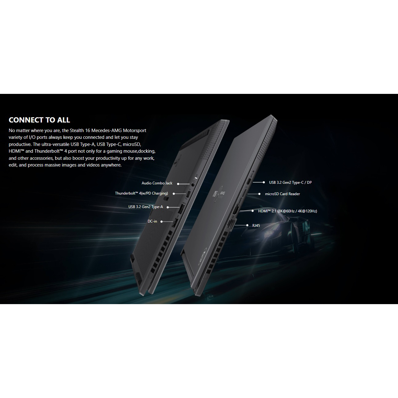 لپ تاپ 16 اینچ ام اس آی مدل Stealth 16 MercedesAMG A13VF-i9 13900H 32GB 1SSD RTX4060