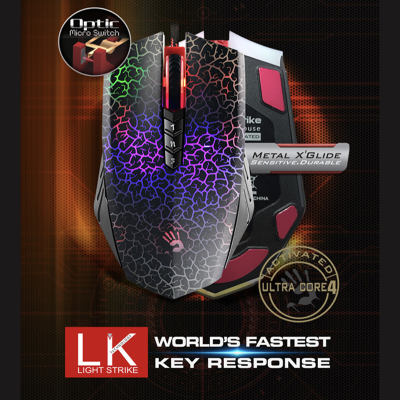 ماوس گیمینگ بلادی مدل A7O_RGB_ACTIVATED