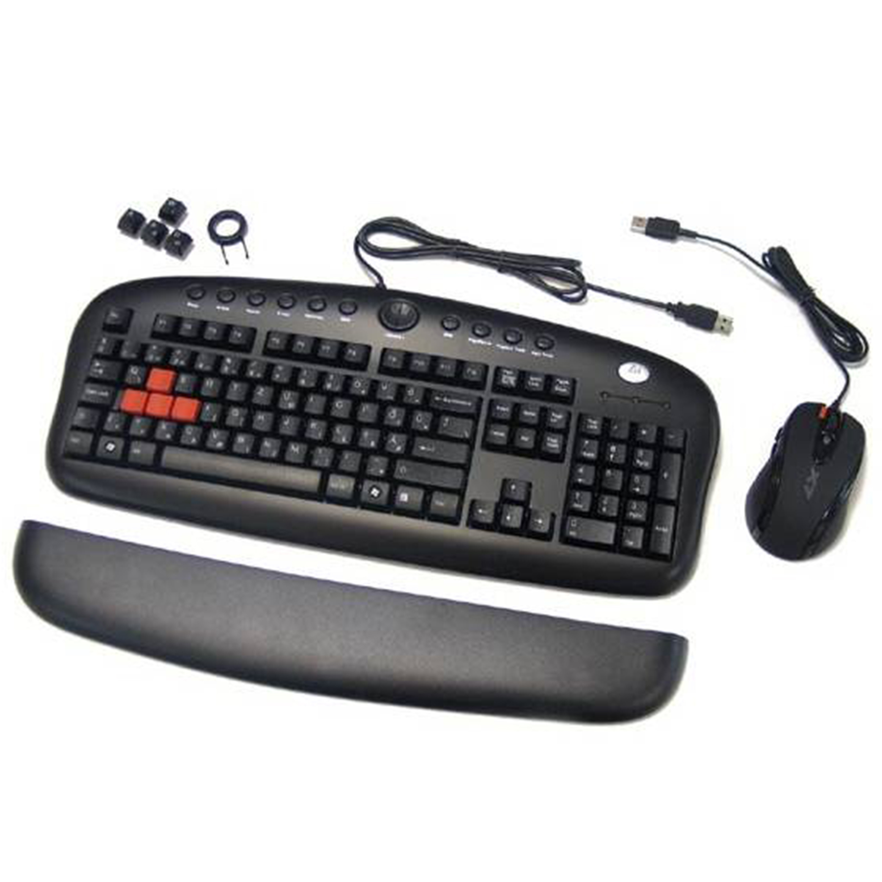 كيبورد و ماوس مخصوص بازي ای فورتک مدل KX_2810