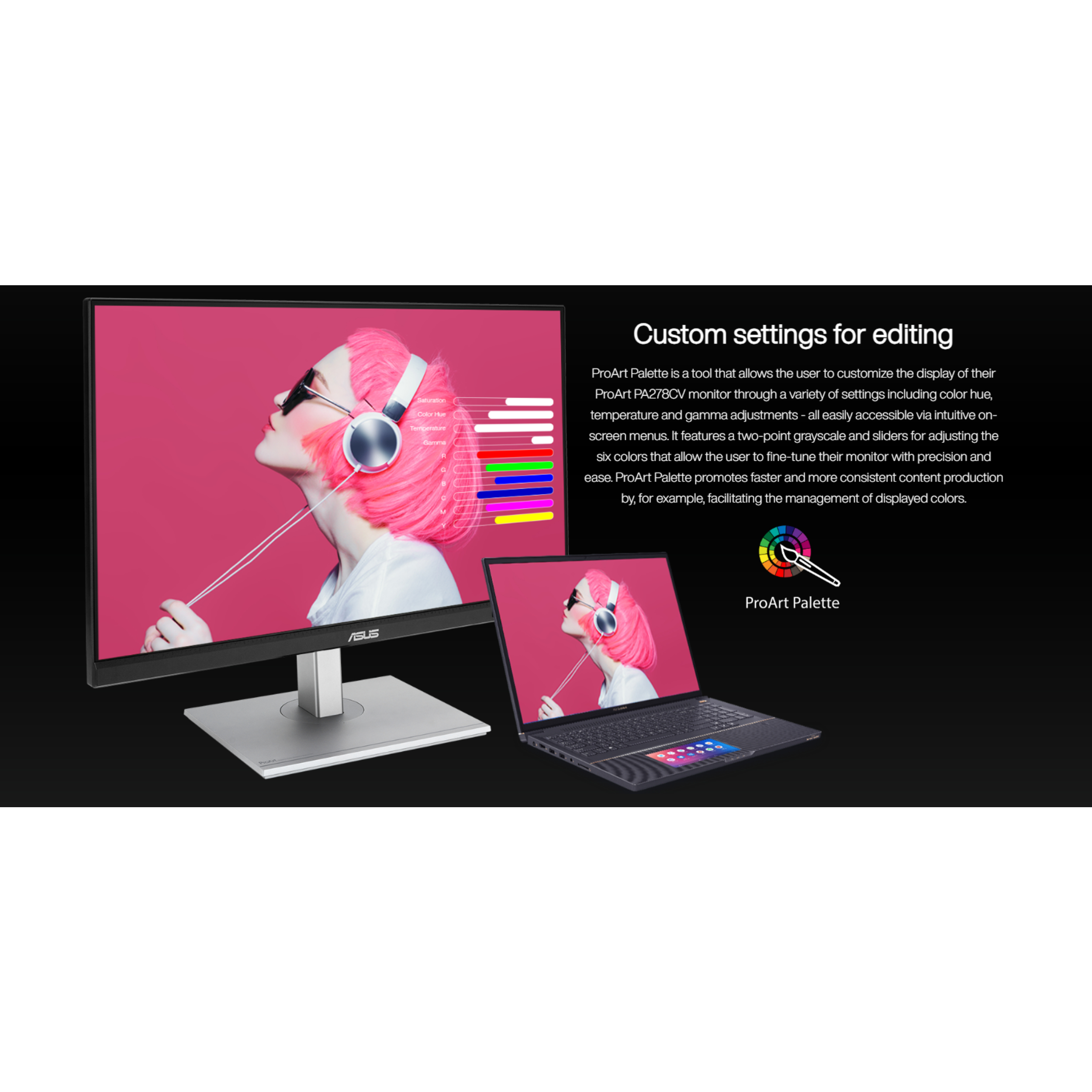 مانیتور 27 اینچ ایسوس مدل PA278CV