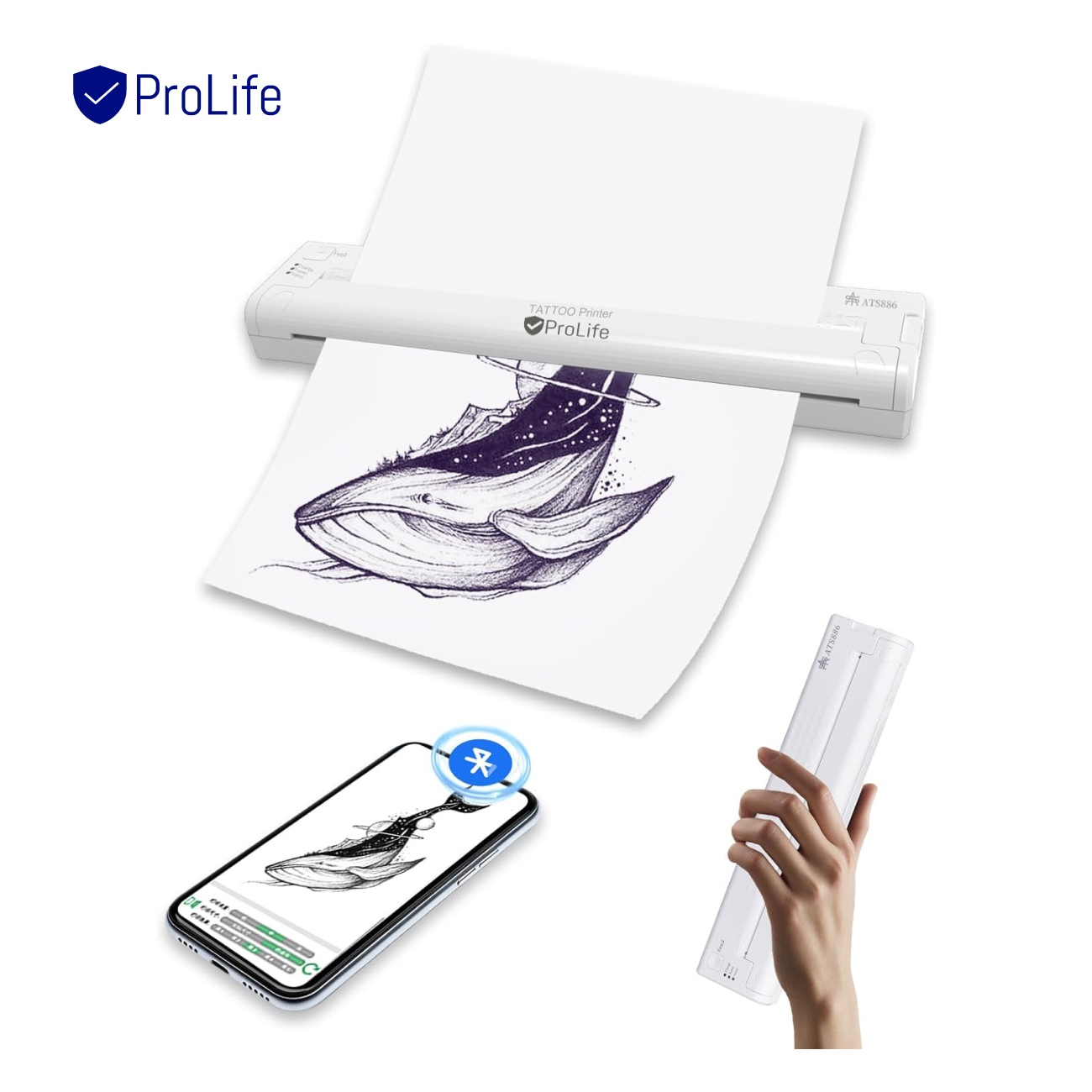 پرینتر قابل حمل استنسیل پرولایف مدل ATS886