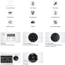 کیبورد و ماوس بی سیم ای فورتک مدل 6100F