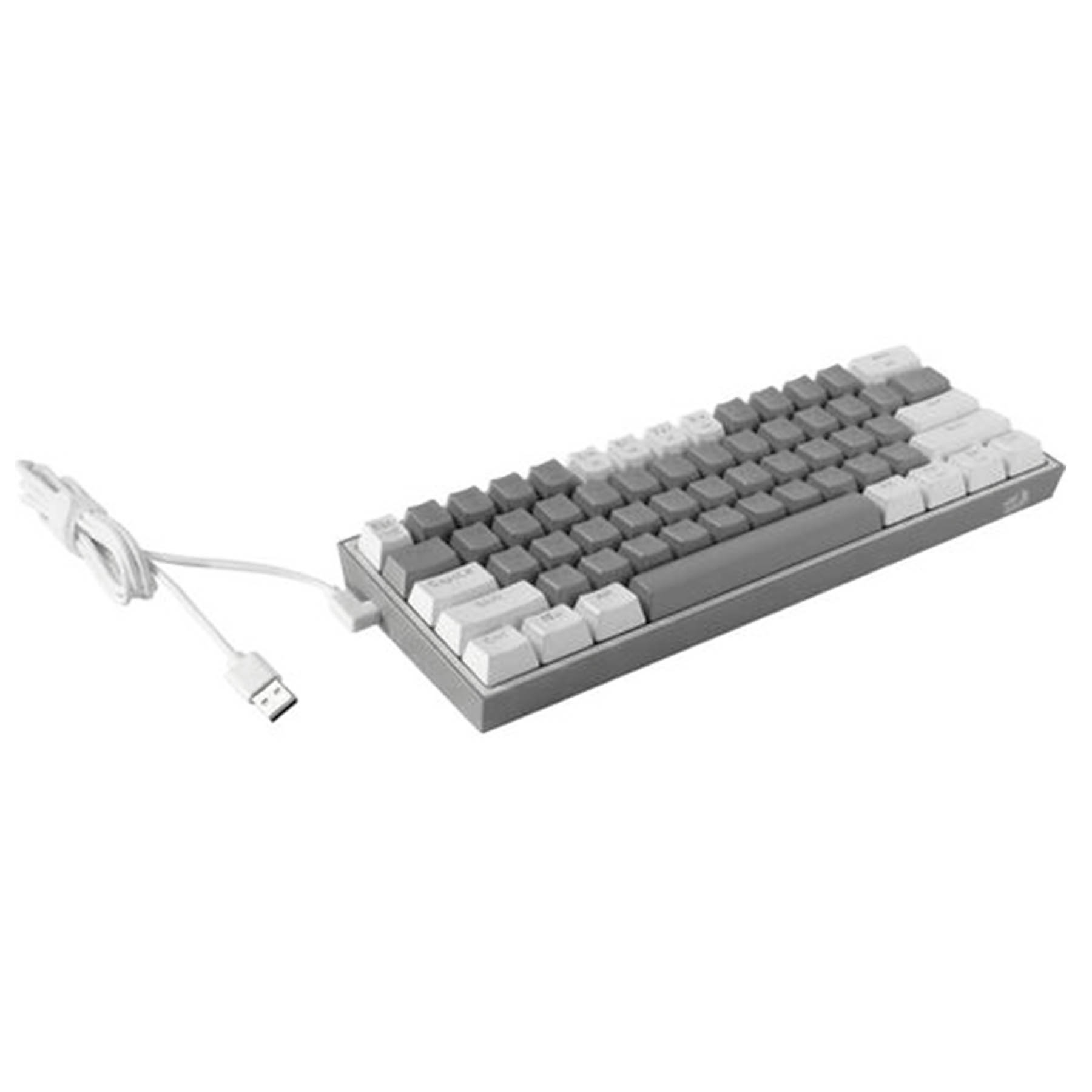 کیبورد مخصوص بازی ردراگون مدل FIZZ K617-GREY/WHITE