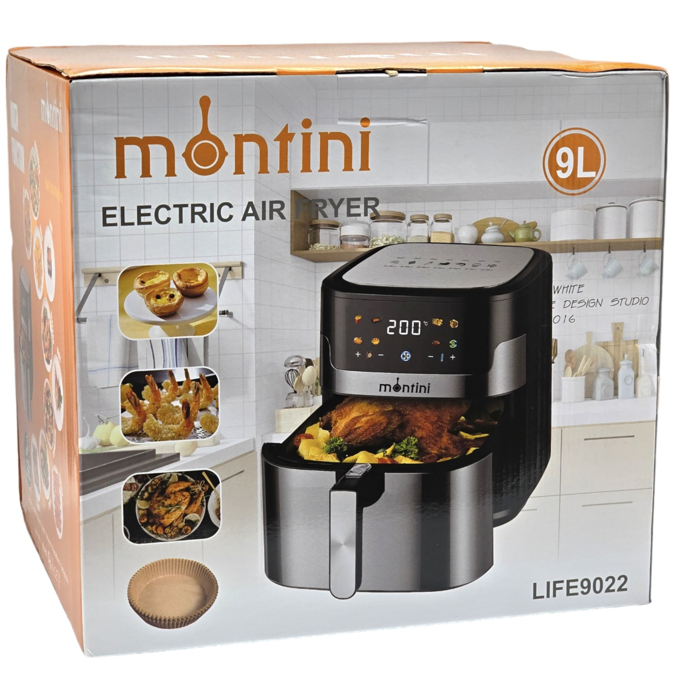 سرخ کن بدون روغن مونتینی مدل LIFE9022