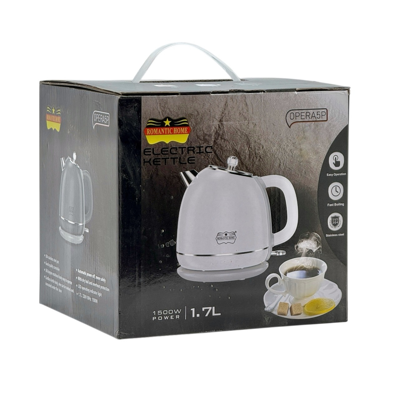 کتری برقی رومانتیک هوم مدل OPERA5P گنجایش 1.7 لیتر