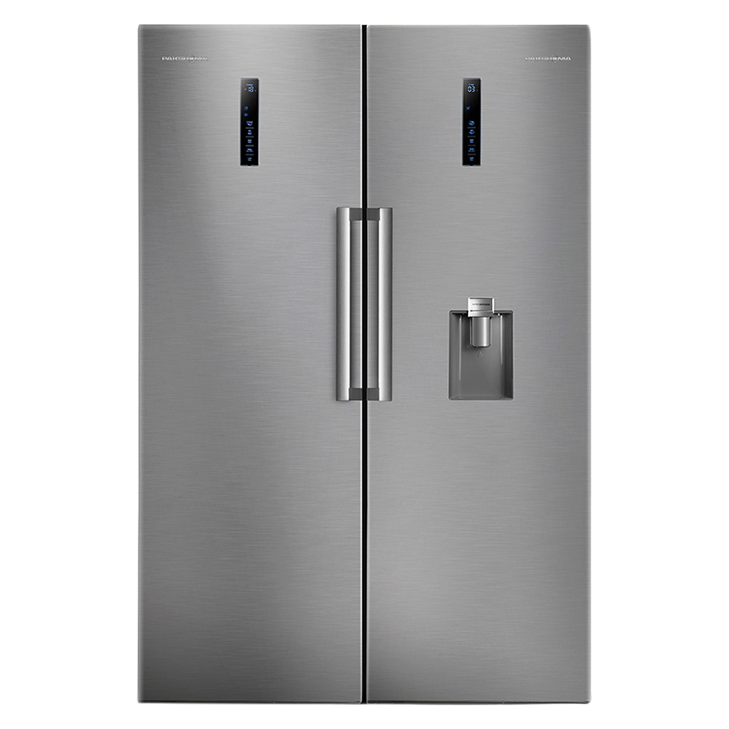 یخچال فریزر دوقلو پاکشوما مدل RTRA-RTFA901 iX (N1) سری Twin Peaks، دارای نمایشگر و بدون برفک، با ارتفاع 187، پهنای 118 و عمق 73 سانتیمتر، میزان مصرف انرژی A+، دارای 5 طبقه در یخچال و 4 کشو در فریزر یخچال فریزر دوقلو پاکشوما مدل RTRA-RTFA901 iX (N1) سری Twin Peaks، دارای نمایشگر و بدون برفک، با ارتفاع 187، پهنای 118 و عمق 73 سانتیمتر، میزان مصرف انرژی A+، دارای 5 طبقه در یخچال و 4 کشو در فریزر