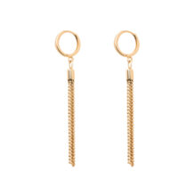 گوشواره طلا 18 عیار زنانه گالری شیدا مجد مدل هوک پنی گره